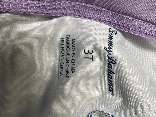 NWT Tommy Bahama size 3T blue purple sea horse 3pc Swim Set girls - Picture 9 of 11