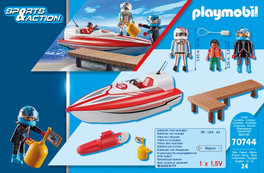 Playmobil Sports&Action Bateau avec moteur submersible 70744