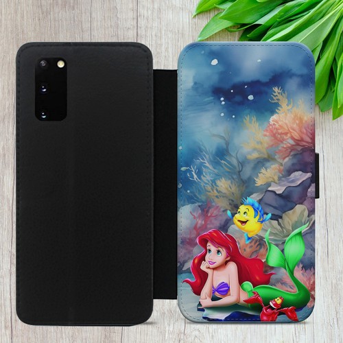 PRINCESS ARIEL MERMAID FLIP CASE FOR IPHONE SAMSUNG GOOGLE WALLET PHONE COVER - Picture 26 of 30