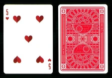 Playing card Star Wars Dark Side Red - 5 of Hearts ZT 24