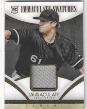 2014 IMMACULATE COLLECTION CHARLIE LEESMAN IMMACULATE SWATCHES RC #77 SOX /99