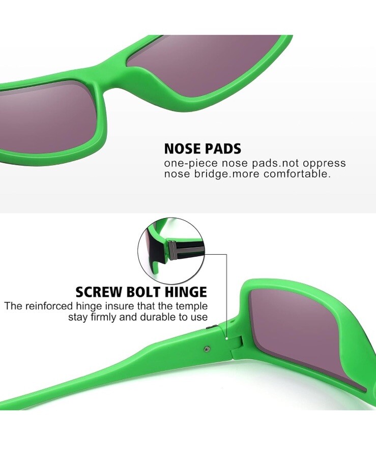 STORYCOAST Polarized Sports Sunglasses for Men Women Unbreakable Frame