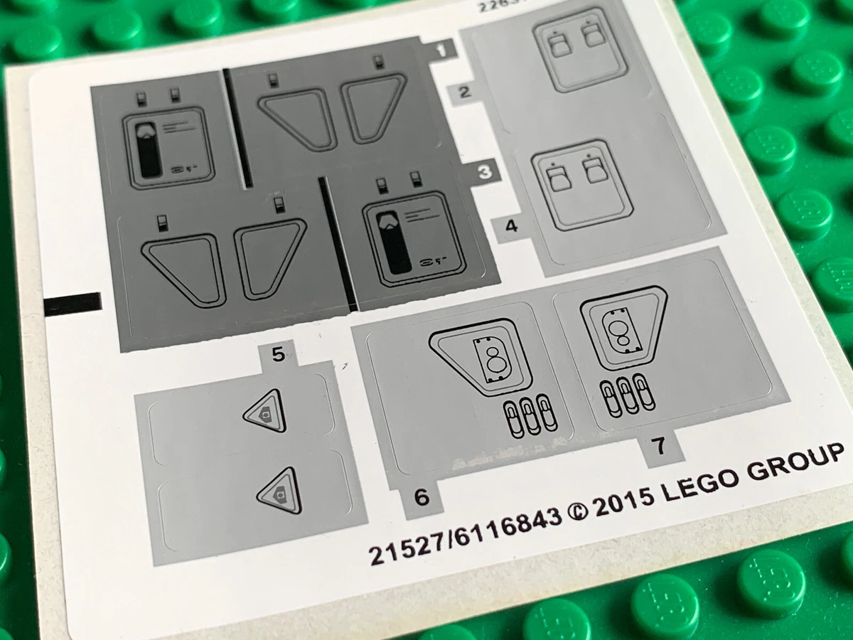 LEGO Sticker Sheet for Star Wars Set 75100 First Order Snowspeeder Stickers
