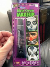 Forum Novelties Black Cream Color Halloween Makeup 1oz. New 