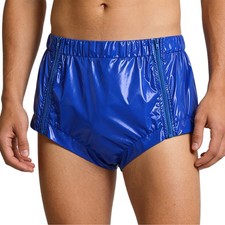Adult Diaper Covers Incontinence Panty Zipper Front Reusable Plastic Panites