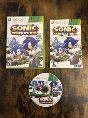 Sonic Generations (Microsoft Xbox 360, 2011) - CIB w/ Manual