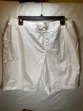 kanu Surf White Board Shorts Woman's Size 12