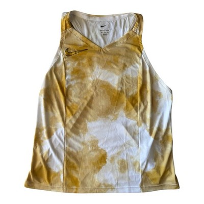 2024 Nike Pro Elite ADV Mens 2XL Singlet Yellow Gold Rare Made In