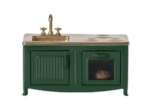 Maileg Mouse size Dollhouse Kitchen, Dark Green