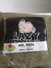 Mr. Men Lazy Bones Mens Pyjama Set Size Small