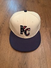 New Era 59Fifty 7 1/4 Kansas City Royals Fitted Hat Red, Whie  Blue
