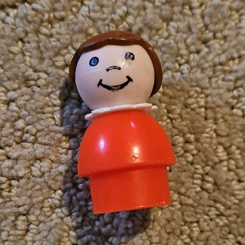 Fisher-Price Little People Girl Figure Red Body Vintage Toy 1963-1996