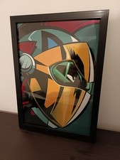 Affiche encadrée A4 Goldorak Actarus Vu De Profil 