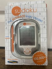 TechnoSource Sudoku Handheld Electronic Game 100,000 Puzzles Extra Stylus