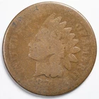 1874 Indian Head Penny Cent About Good (AG)