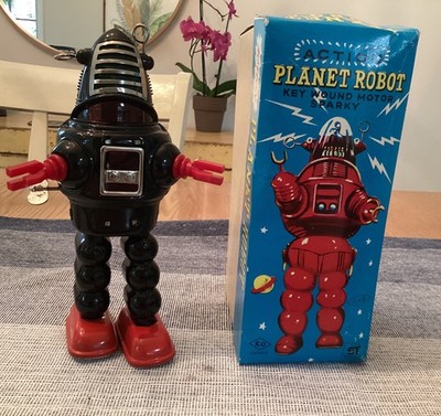 Vintage 50s ROBBY FORBIDDEN PLANET ROBOT KO JAPAN In Orig Box & W/ Key WORKS  