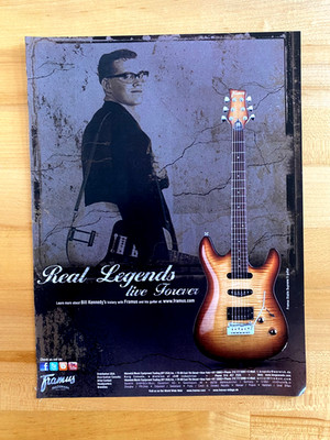 2011 Print Ad Framus Diablo Supreme X Guitar Bill Kennedy
