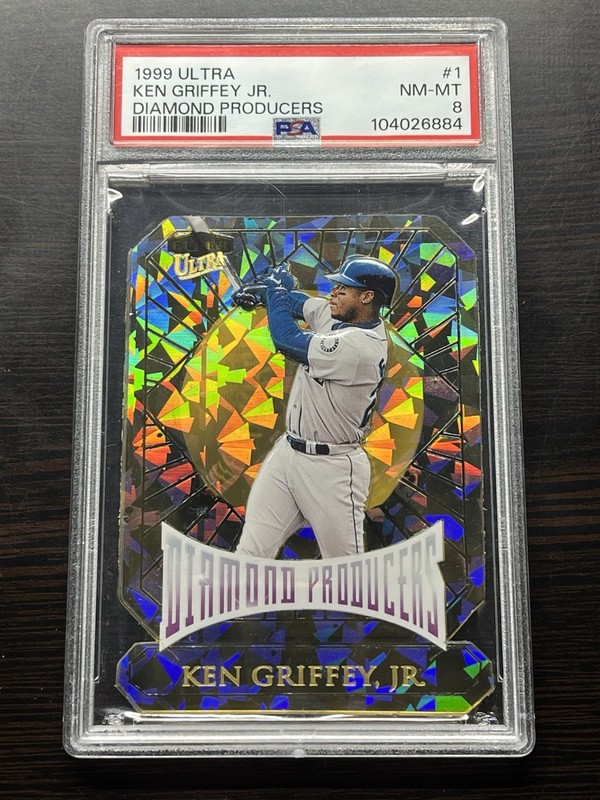 Ken Griffey Jr. 1999 Fleer Ultra Diamond Producers SP Insert #1 PSA 8 NM-MT Rare