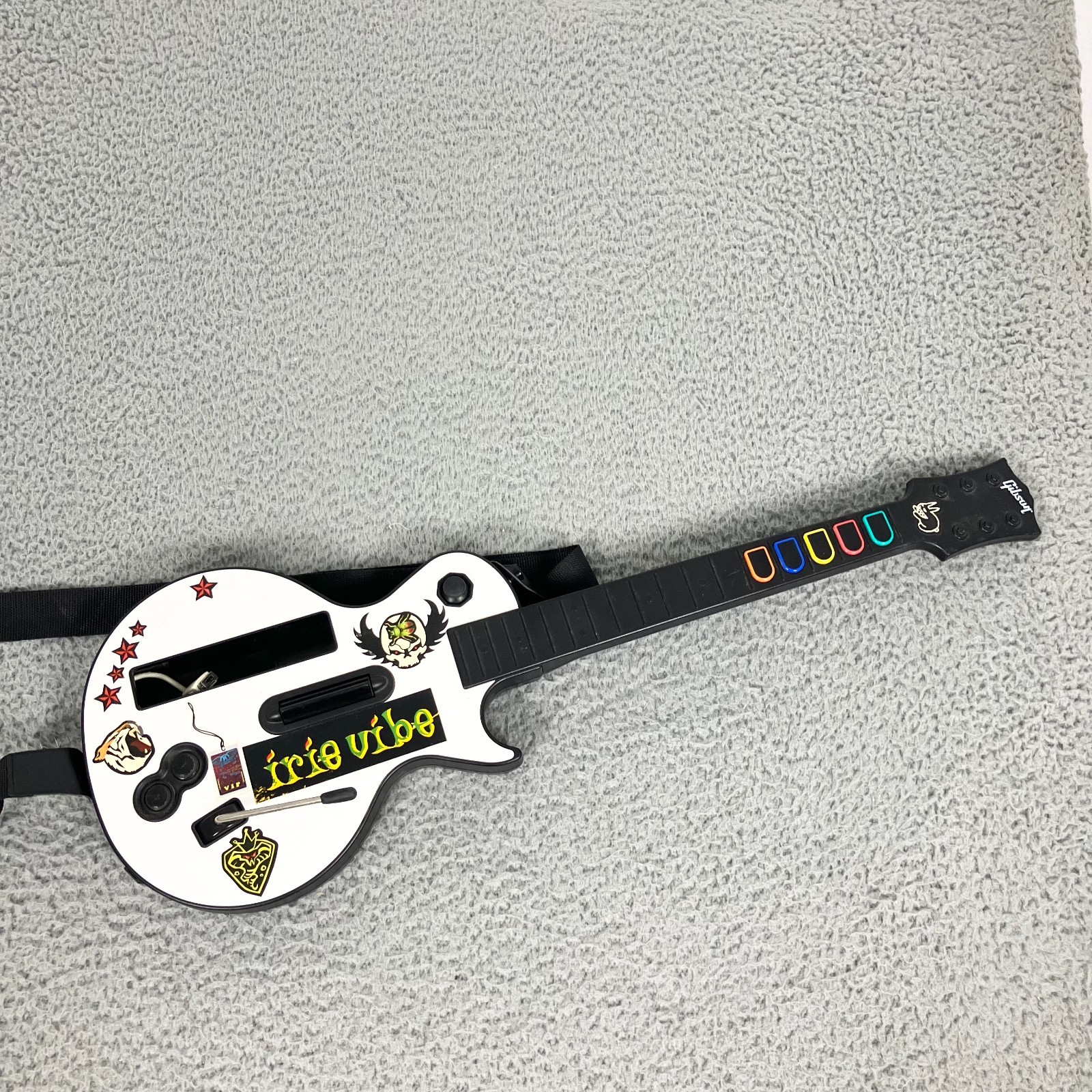 Nintendo Wii Guitar Hero Gibson Les Paul Wireless Red Octane