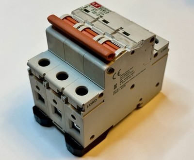 LS BKN-b 3 Pole 10A Miniature Circuit Breaker MCB 240/415V DIN Rail