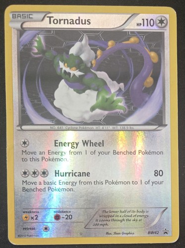 Tornadus BW42 Black & White Black Star Promos Reverse Holo Pokémon TCG 2012 HP