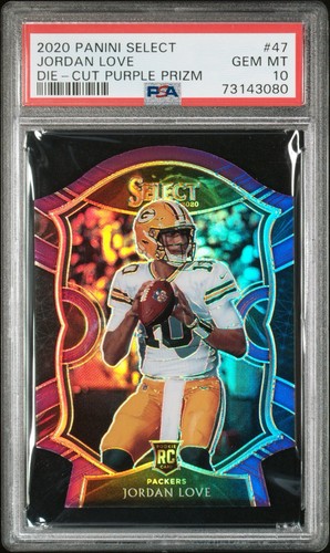 2020 Jordan Love [Purple Prizm Die Cut] #47
