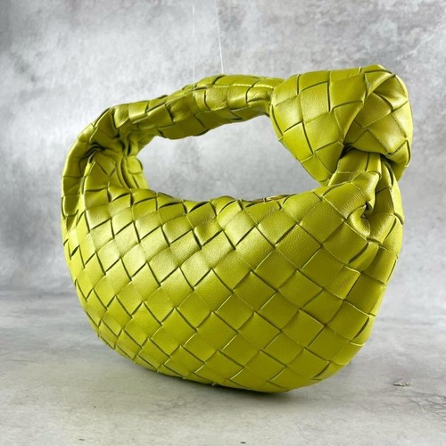 Bottega Veneta Mini Jodie Intrecciato Handbag Yellow