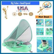 Mambobaby Baby Swim Float with Canopy 19 x 19 Inches Toddler Infant Pool Float