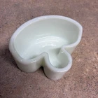 Antique Hendryx Milk Glass Birdcage  “T” Feeder Or Water Dish Pat. Date 1875