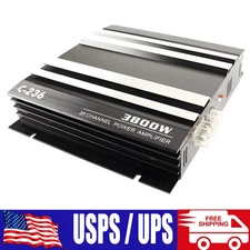 C-236 3800W 2-Channel Power Amplifier for Car Audio Speaker Amp Systems