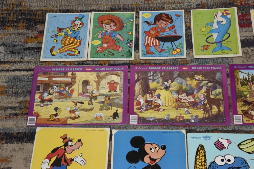 HUGE LOT Vintage Golden Frame Tray Puzzles-Other Brands, See Video, Read Descrip - Image 2 of 4