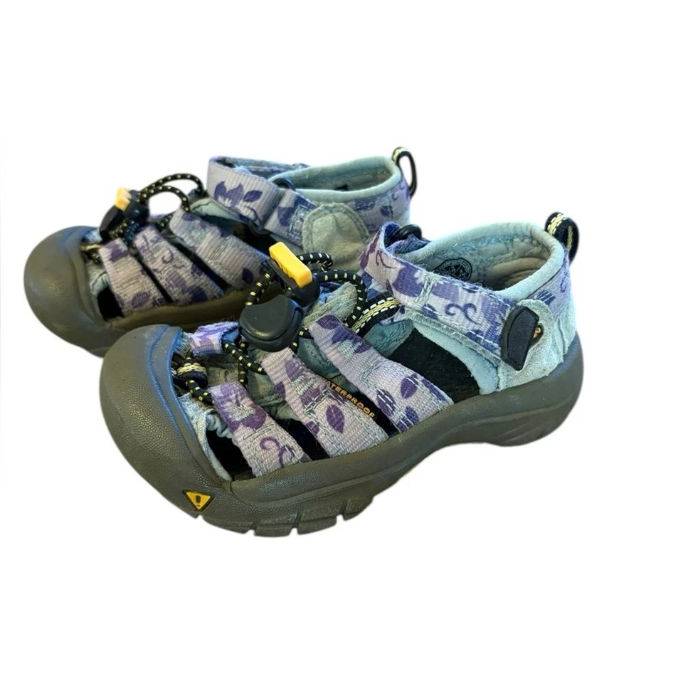 Sandalias impermeables Keen Newport zapatos de senderismo correa elástica niño pequeño talla 9 púrpura Foto 2 de 4