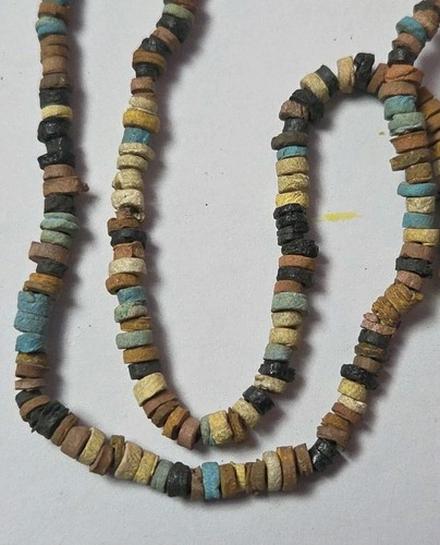 Egyptian Pharaoh's Necklace Hand Beaded Mummy Beads - Picture 5 of 6