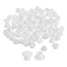 400Pcs 8mm 5/16" Dia Plastic Screw Hole Plugs Cover for Furniture, White