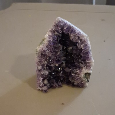 Amethyst Crystal Geode Specimen Natural Point Raw Mineral Collectible Gemstone