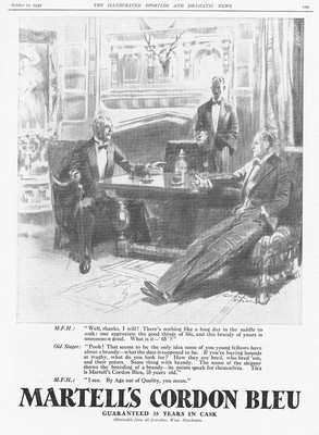 MARTELL'S CORDON BLEU BRANDY - Vintage Advertisement 1930 #5