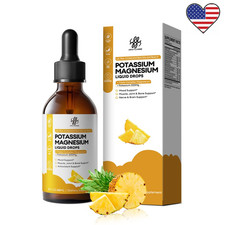 Magnesium Glycinate Complex Liquid Drops Improve Sleep,Anxiety Relief 2oz