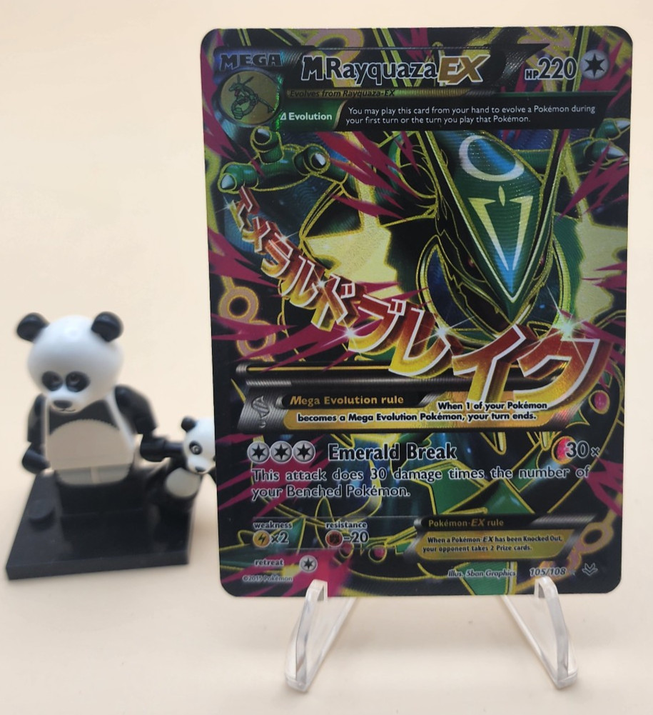 M Rayquaza EX Full Art 105/108 XY Roaring Skies - DMG