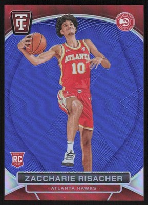 2024-25 PANINI TOTALLY CERTIFIED BLUE ZACCHARIE RISACHER RC 39/99 ATLANTA HAWKS