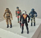 Lot of Four Vintage Hasbro G. I Joe Action Figures
