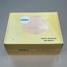 niidor Fabric Breast Enhancers Bra Inserts Beige Reusable One Size