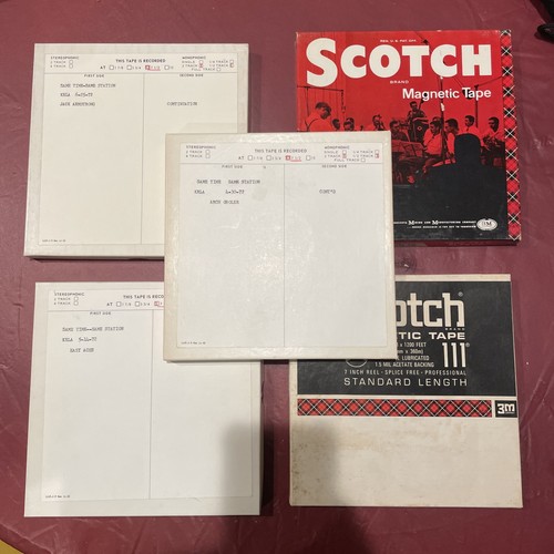 Lot Of 5x 7” Reel To Reel Tapes. Used. Lost Media? Disney