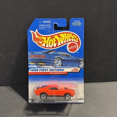 Hot Wheels Mustang Mach 1 #670 - Orange - 1998 Mainline A