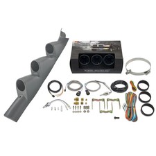 Glowshift T7 Boost Egt Trans Temp Gauges Gray Pod For 11-16 Ford Super Duty Glowshift T7 Boost Egt Trans Temp Gauges Gray Pod For 11-16 Ford Super Duty