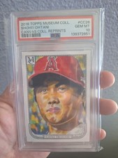 2018 Topps Museum Collection Canvas Collection Reprints Shohei Ohtani RC PSA 10