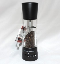 Cole & Mason Derwent Black Stainless Adjustable Pepper Mill Pepper Grinder #344