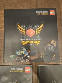 3 X Lego Master Builder Academy Designer Handbooks 20202 20203 20208 Kit 3 4 8. 