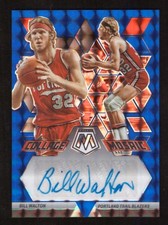 2022-23 Panini Mosaic Bill Walton Collage Blue Prizm Auto 22/49 Blazers