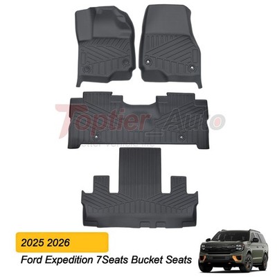 For 2025 2026 Ford Expedition 7Seats Bucket Seats Floor Mats Liner - OEM Quality
