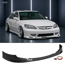 Fit 04-05 Honda Civic 2Dr 4Dr EM2 ES2 JDM Style PU Front Bumper Chin Lip Spoiler
